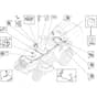 ESTATE 598 - 2022-2025 - 2T2620481/ST2 - Stiga Ride On Mower Electric Parts Diagram