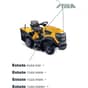 ESTATE 6122 HW - 2018-2020 - 2T1315281/ST1 - Stiga Ride On Mower Labels. Diagram