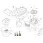 ESTATE 7102 W - 2025 - 2T0990481/ST1 - Stiga Ride On Mower Fan Cover Diagram