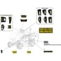 ESTATE 798 W Special - 2025 - 2T0810381/ST1 - Stiga Ride On Mower Labels Diagram