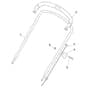 EU 474-B - 2013 - 292470023/CRO - Castel Garden Rotary Mower Handle Upper Part Diagram