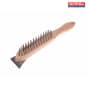 580/4S Lightweight Scratch Brush with Scraper - 4 Row