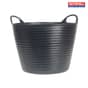 Heavy-Duty Polyethylene Flex Tub 28 Litres Black