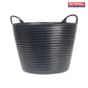 Heavy-Duty Polyethylene Flex Tub 42 Litres Black