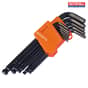 Ball End Hexagon Key Long Arm Set of 13 Metric (1.3-10mm)