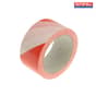 Hazard Warning Safety Tape 50mm x 33m Red & White