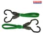 Flat Bungee Cord 60cm (24in) Green 2 Piece