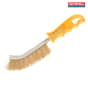Faithfull Wire Scratch Brush Brass Yellow Handle - 17330001