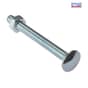 Forgefix Carriage Bolt & Nut ZP M6 x 50mm Bag 10 - 10CB650