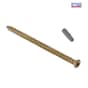 Forgefix Concrete Frame Screw Torx Compatible High-Low Thread ZYP 7.5 x 122mm Box 100 - CFS122