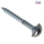 Forgefix Mirror Screw Chrome Domed Top Slotted ZP 1.1/4in x 8 Forge Pack 8 - FPMS1148