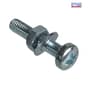 Forgefix Machine Screw Pozi Pan Head ZP M4 x 20mm Forge Pack 18 - FPMSPH420