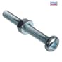 Forgefix Machine Screw Pozi Pan Head ZP M6 x 50mm Forge Pack 4 - FPMSPH650