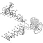 Genuine Stihl FR108 / B - Rewind starter, Muffler