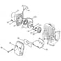 Genuine Stihl FR125 SEA / D - FR 125: Rewind starter, Muffler