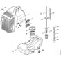 Stihl FR135 - Cover, Fuel Tank - Parts Diagram