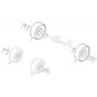 Freedom 28e - 2022 - 2T0250483/M22W - Mountfield Ride On Mower Wheels Diagram