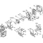 Genuine Stihl FS250 / L - Carburettor Housing, Air Filter 809 249 646 (10.2016)