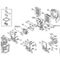Genuine Stihl FS300 / G - Carburetor housing, Air filter