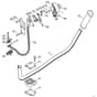 Genuine Stihl FS300 / P - Two-handed handle bar, Control handle