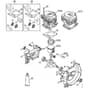 Genuine Stihl FS410 C-EM L / A - Crankcase, Cylinder