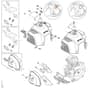 Stihl FS460 C-EM - Muffler, Shroud - Parts Diagram