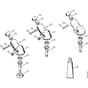 Genuine Stihl FS550 / N - Gear head (29.2002),  1 48 729 574 (02.2001)