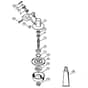 Genuine Stihl FS55 2-MIX / AH - Gear head (16.2014)