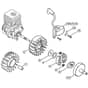 Genuine Stihl FS55 R 2-MIX / G - Ignition system, Clutch