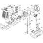 Genuine Stihl FS74 / D - Air filter, Fuel tank