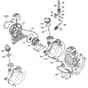 Genuine Stihl FS87 / C - Rewind starter, Fuel tank