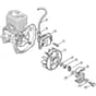 Genuine Stihl FS88 / C - Ignition system, Clutch