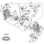 Genuine Stihl FS91 R / B - Rewind starter, Fuel tank