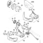 Genuine Stihl FSA130 R / A - Electric motor, Motor housing