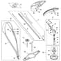 Stihl FSA135 - Drive Tube Assembly, Gear Head, Deflector Fsa 135 - Parts Diagram
