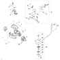 Stihl FSA80.0 - Electric Motor, Motor Housing, Bike Handle - Parts Diagram