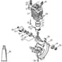 Genuine Stihl FT100 / A - Cylinder, Engine pan