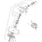 G 443 - 2004 - 284421001/0F4 - Castel Garden Brushcutter Gear Case Diagram