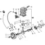 GD 36 - 2003 - 222614000/HAG - Castel Garden Chainsaw Crankshaft and Cylinder Diagram