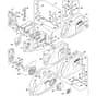 Genuine Stihl MS362 - Chain tensioner, Chain sprocket cover