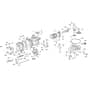GLX 14-84H - Oleo-Mac Ride On Mower Motor assy Diagram