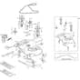 GLX 14-84H - Oleo-Mac Ride On Mower Mowing Deck Diagram