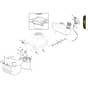GLX 14-98HS - Oleo-Mac Ride On Mower Tank, muffler and guards Diagram