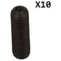 Socket Head Grub Screws, M6 x 6mm, Pack of 10