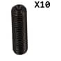 Socket Head Grub Screws, M8 x 30mm, Pack of 10