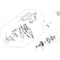 GSH 510 - Oleo-Mac Chainsaw Chain Cover Diagram