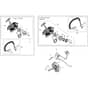 GSH 56 - Oleo-Mac Chainsaw Starter Assy Diagram