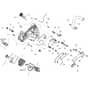 GST 360 - Oleo-Mac Chainsaw Handle Diagram