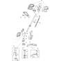 GT300E - 2025-2026 - 273100001/ST1 - Stiga Trimmer Battery Trimmer Diagram