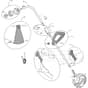 GT 27 J - 2009 - 281010106/08 - Castel Garden Trimmer Handle Transmission Diagram